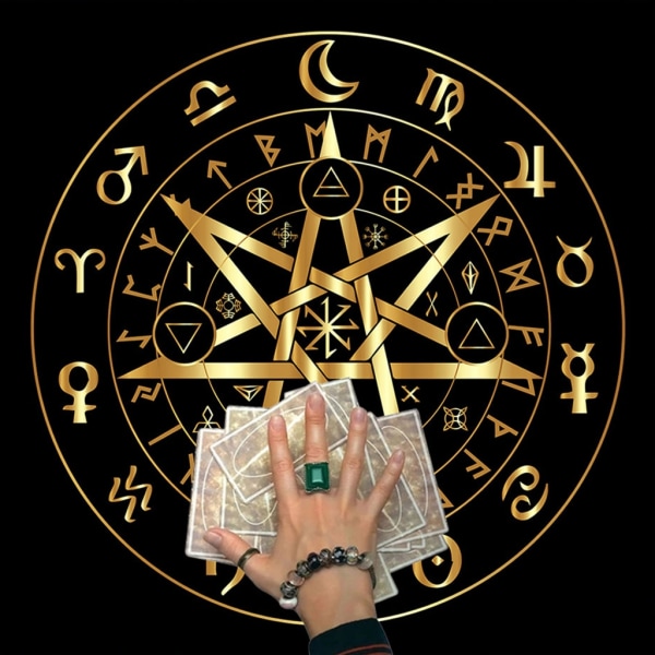 50/60/75 cm Tarotduk Altare Tarotkort Duk Fyrkantig Tarotduk Andlig Spådom Tarot-häxeri Tillbehör 0.1 C75