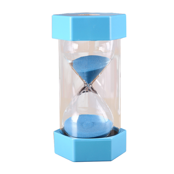 Sandtimer 3/5/10/20/30/60 minutter kjøkkentimer barnespill leker, ornamenter, høykvalitets anti-fall sandtimer blå 60 minutter-yux blue 60 minutes