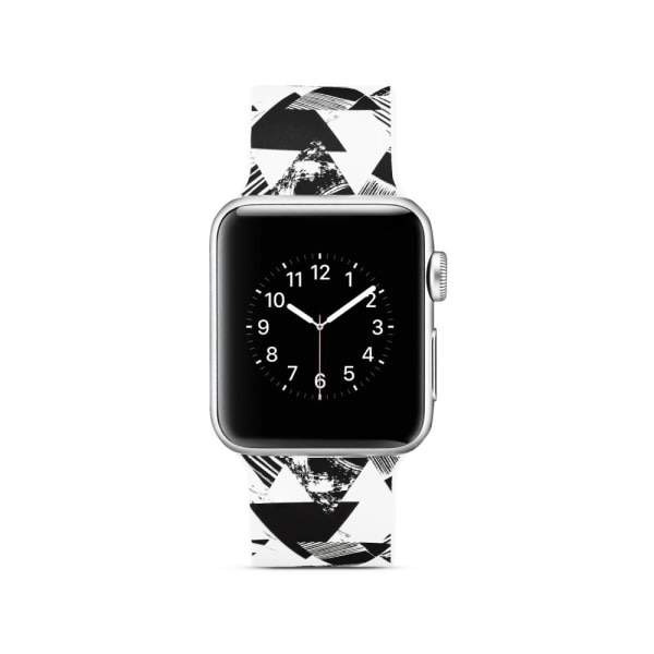 Silikon klockrem Apple Watch 4 40mm, 3/2/1 38mm - Triangel multifärg