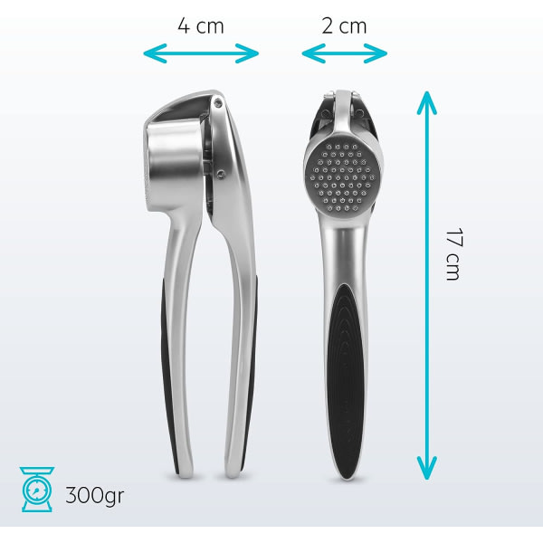 TG Vitlökspress med ergonomisk handtag passar också