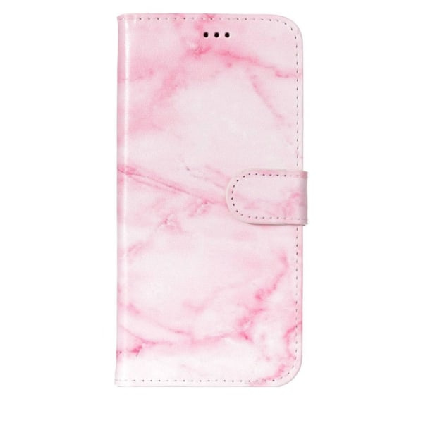 Plånboksfodral för Galaxy S9 Plus Rosa med kortplatser och fack Rosa+vit marmorering