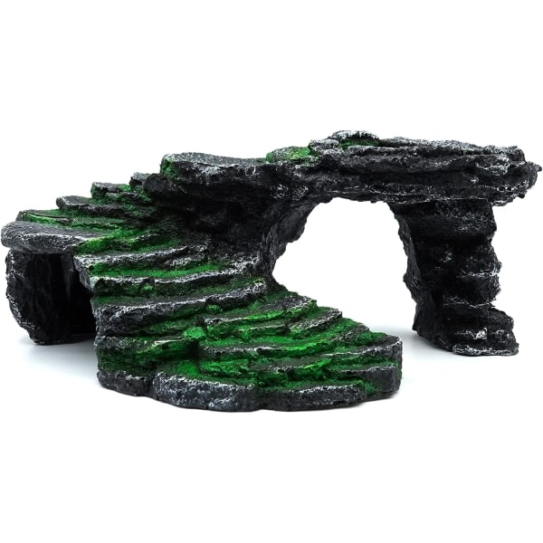 Galaxy Reptil Rampe Stege Plattform Skjult Hule Stor Stein Realistiske Dekorative Ornament