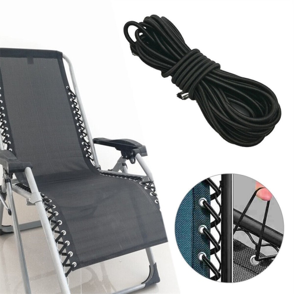 8 Fällbara Stol-Liggunderlag Tillbehör Elastisk Bungee