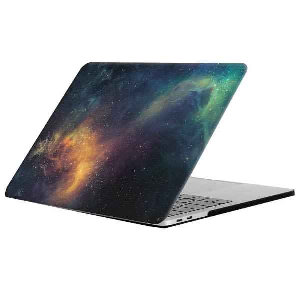 Skal for New Macbook Pro 13.3-tum - Rymdmønster A1706/A1708 Grön &amp; Blå