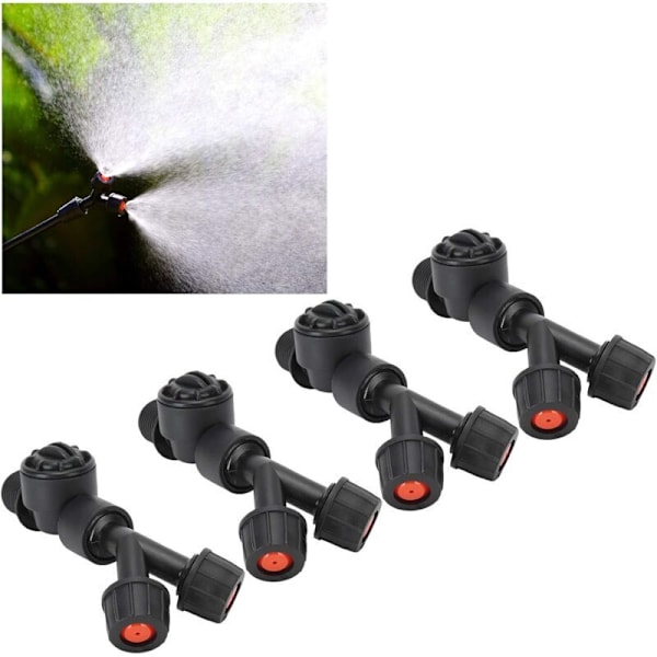 4 st Anti-dropp Dubbel Sprayhuvud Tillbehör för Kaliber Jordbruksryggsäck Elektrisk Spruta, från DEBUNS