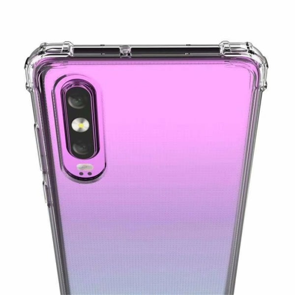 TG Huawei P30 - Stötdämpande Silikonskal med Skärmskydd Transparent