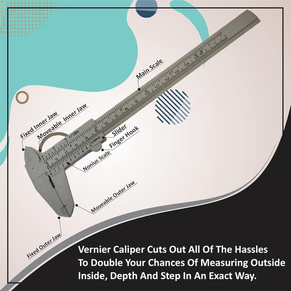Caliper Precision Measuring Instrument Caliper Gauge Micrometer DIY Tool Measuring Tool, 15cm_yux