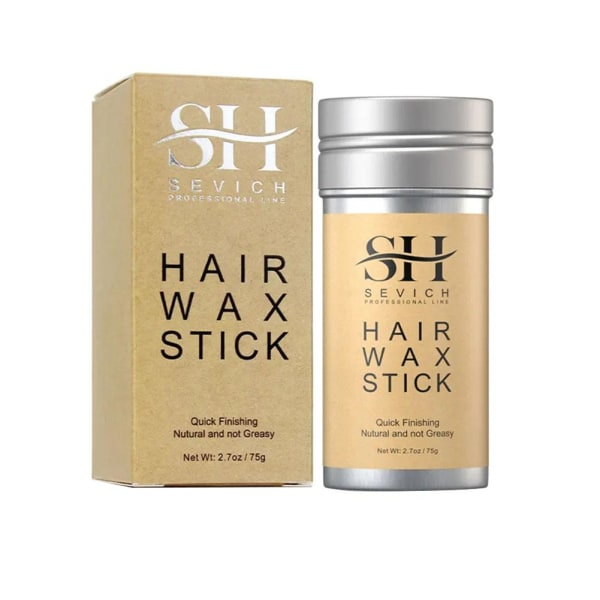 TG Hair Wax Stick Hår Peruker Stick Hair Pomade Forming Stick Menn Kvinner Brun 75g