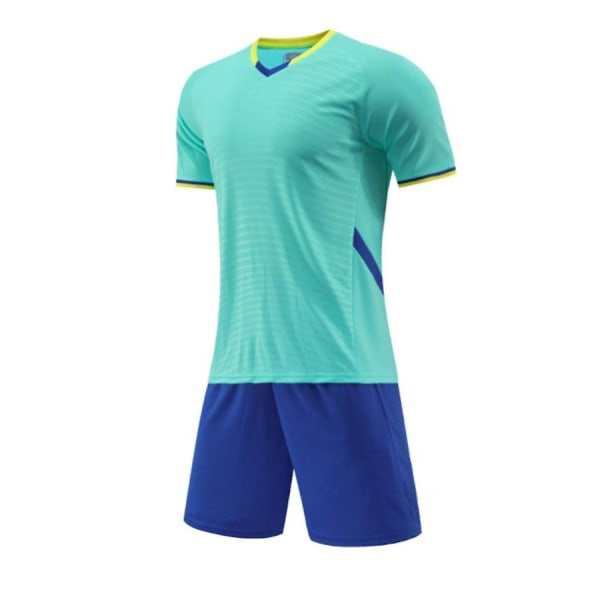Sommar Ny Fotbollströja Set för Vuxna och Barn - Svettabsorberande och Andningsbar - Herr & Dam - 3XL COLOR4