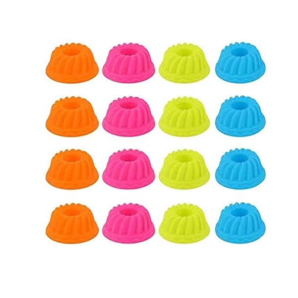 BOTAO Muotti, Mini Pumppu Silikoninen Cupcake-leivonta Muotit Tarttumattomat Muotit Muotti (12 kpl)