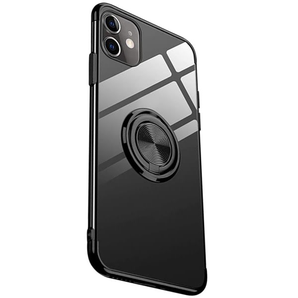 TG Skyddande Skal med Ringhållare FLOVEME - iPhone 12 Mini Sølv