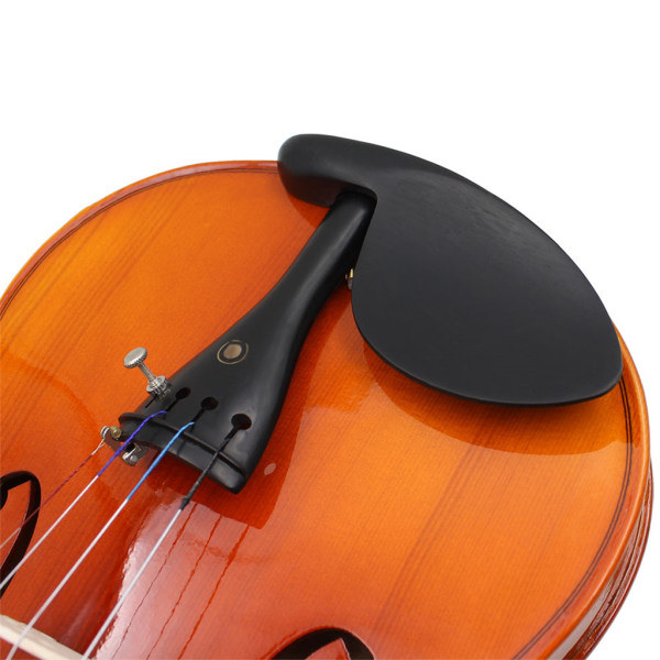 Violin Stjärtstycke 3 i 1 Ultrakomposit Ebenholts Stjärtstycke med rep och finstämmersats för 4/3 4/4 violinersättningsdelar