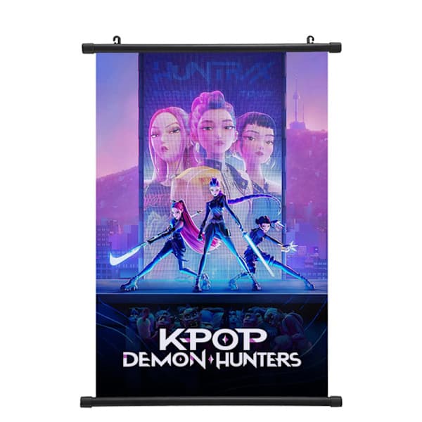 KPop Demon Hunters Anime Canvasaffisch Väggkonst för Sovrum Studentrum Vardagsrumsinredning 30 x 45 cm