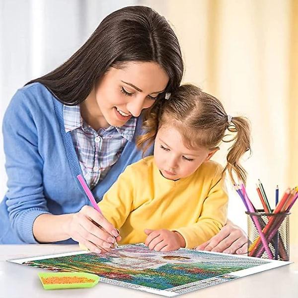Dww-30 X 40 Cm, Jardin Diamantmaalaus Broderie Diamant Maalaus Kankaalle 5d Taulu Lapselle Aikuinen Strass Sarja Puzzle Piirustus Seinäkoriste Huone