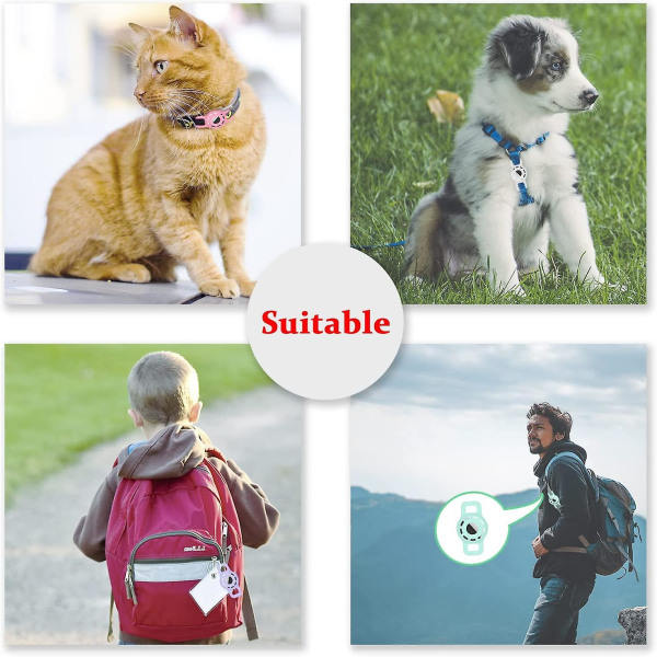 Halsbåndsholder til katte- og hundhalsbånd under 1/2 tomme, 2-pak