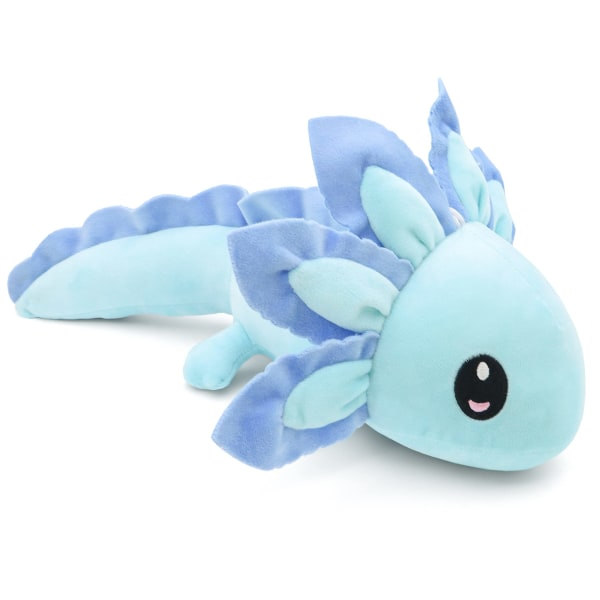 Axolotl-pehmolelu, pehmeä ja hurmaava salamandri pehmolelu Axolotl-pehmolelulahjat pojille, tytöille (sininen)