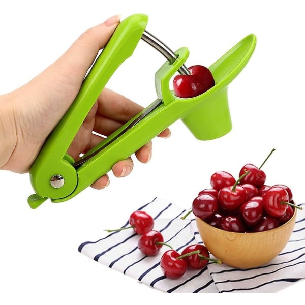 Kirsebærstenfjerner, Kirsebær Frugt Køkken Olivkærne Fjern Pit Tool Frø Gadget Stoner Corer Pitter Remover