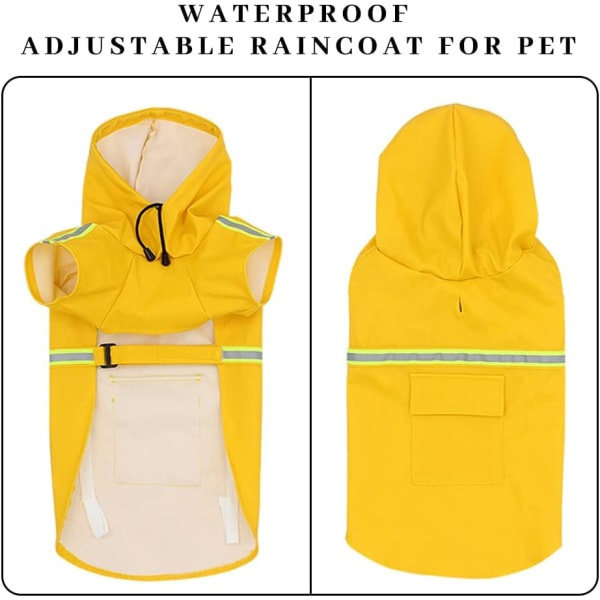 TG Regnjakke for hund, Regnjakke for hund med hette, Pustende regnjakke for hunder