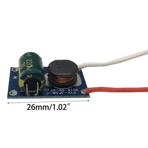 10W LED-lampedriver, lavspennings-transformator, inngang 12-24V, strømforsyningsadapter for LED-spotlampe, Bulb Chip