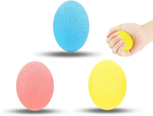 3-pack Handtränare Anti-Stressboll för Handstyrka-yux