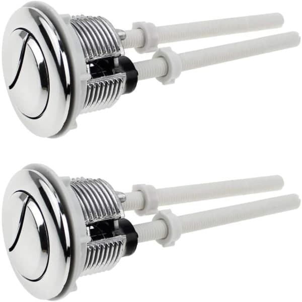 2 st toalettknappar dubbelspolning 38mm