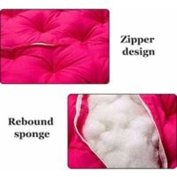 Rund Papasan stolsdyna 70x70cm, tjock Papasan stolsdyna för utomhusbruk, tjocka rottingstolsdynor, äggformad hängstolsdyna
