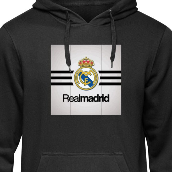 Barn Hoodie Real Madrid svart 7-8 År