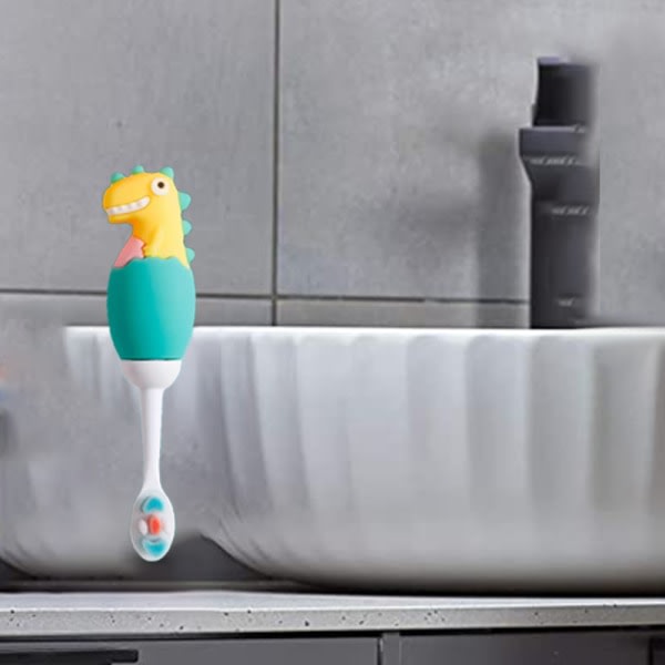 TG Manuell tandborste för navet Extra mjuk borsttandborste för toddler sininen