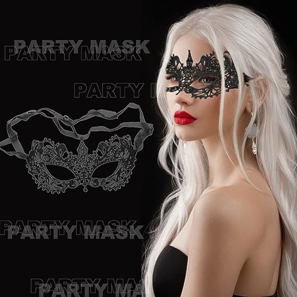 Galaxy Set med 5 spets venetianska masker f?r maskeradbal, maskeradbal, Halloween, kostymfest