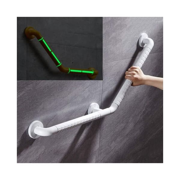 Brusebadsgreb, 135°, PVC rustfrit stål greb, 45 cm, til handicappede og senior toiletter