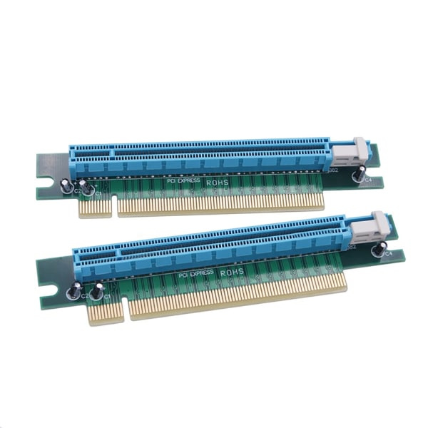 PCIE 90 graders rät vinkel PciE PciExpress 16X Förlängningsskydd Adapterkort för 1U Serverchassitillbehör Svart