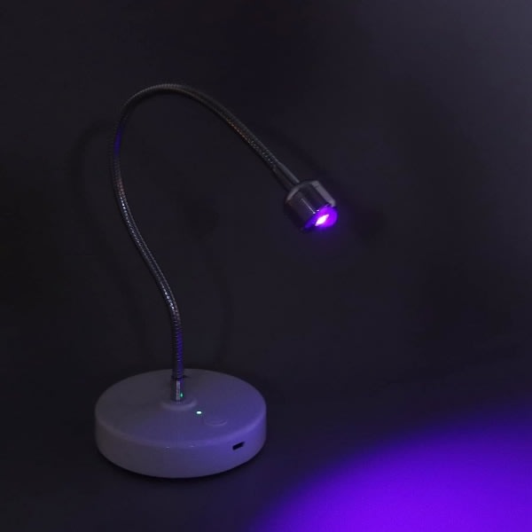 Galaxy USB 3W UV LED Nageltorklampa för Gelnaglar, 360° Roterbar Svanhals Gel Nagelljus