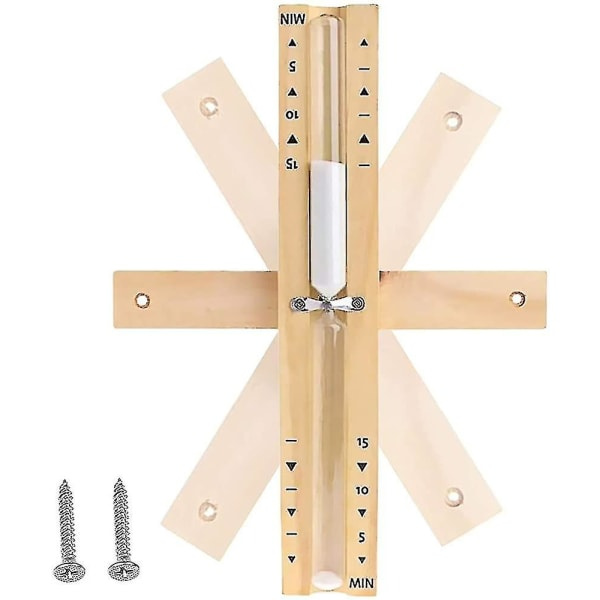 Bastutimglas, 15 minuter bastutimglas, sandtimer
