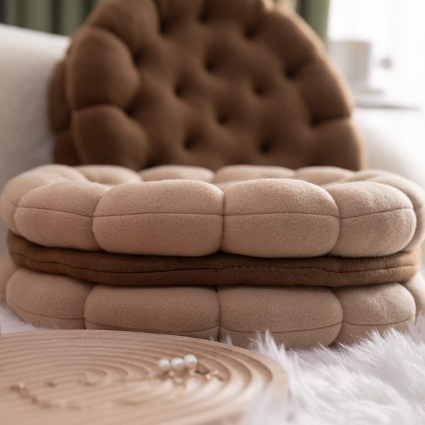14 tuuman keksimäinen pyöreä koristetyyny Comforta
