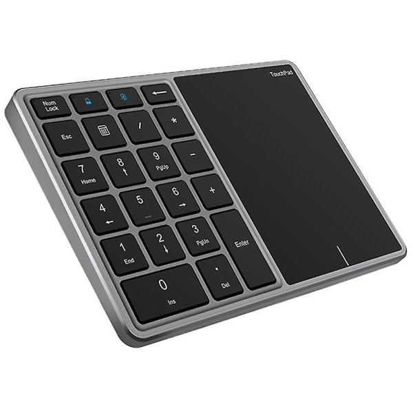 Bt-14 Bluetooth/2,4g trådløst mini numerisk tangentbord Dator Laptop Tangentbord med pekplate--