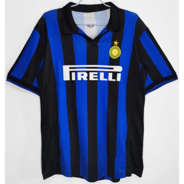 Kaudella 98-99 Inter Milanin kotiretropaita T-paita Vidic NO.15 L