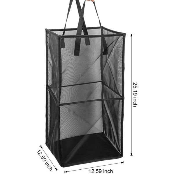 Galaxy Mesh Popup Wäskkorg med Handtag, Bärbar och Hållbar Vikbar