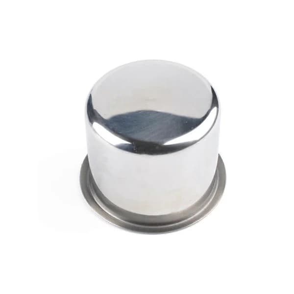 4-pack rostfria infällbara mugghållare för båt, husbil, släpvagn, soffa, pokerbord, silver 68 x 55 mm
