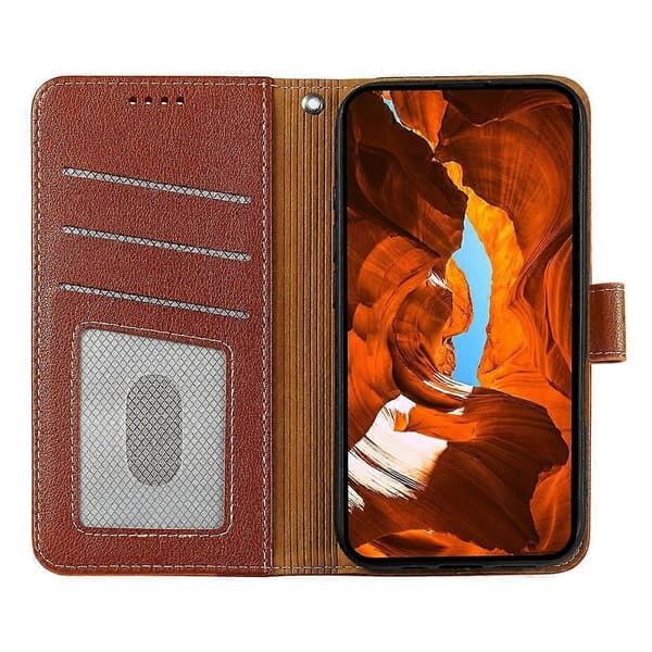 Xiaomi Redmi 15 5G Mobilskal med RFID-blokering & Magnetlås [JUN]_yux Brown
