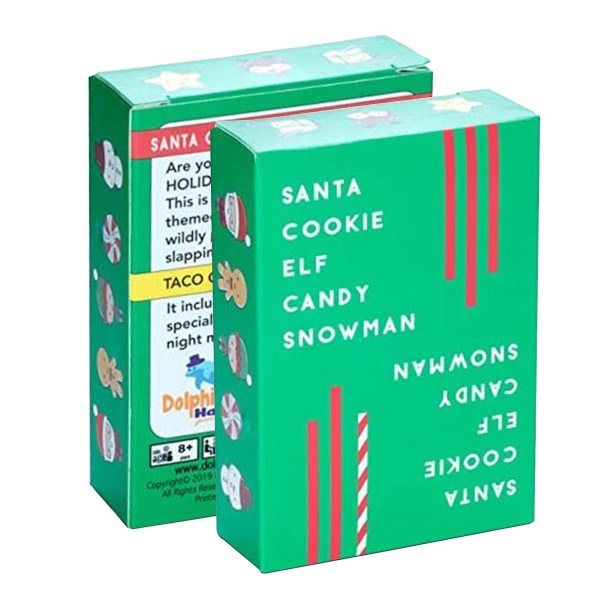 Nytt familiespill for morsomme fester - 4 spillere - Julebords-elf-godteri-snømann-tarot-leker - Morsomme julegaver