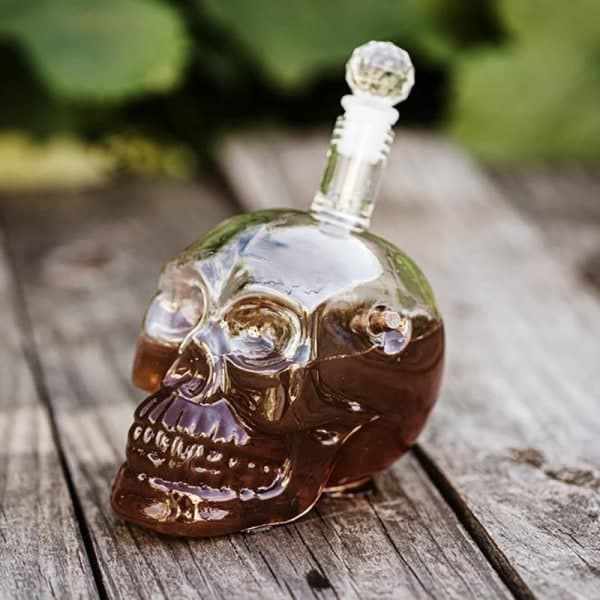 TG Whiskykaraff, Dödskalle - 700 ml Transparent