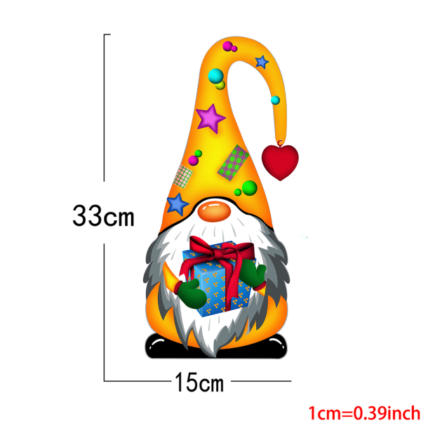 Metall Jern Gnomes Statue Hjem Hage Innredning Utendørs Hagekunst Dverg Ornament A