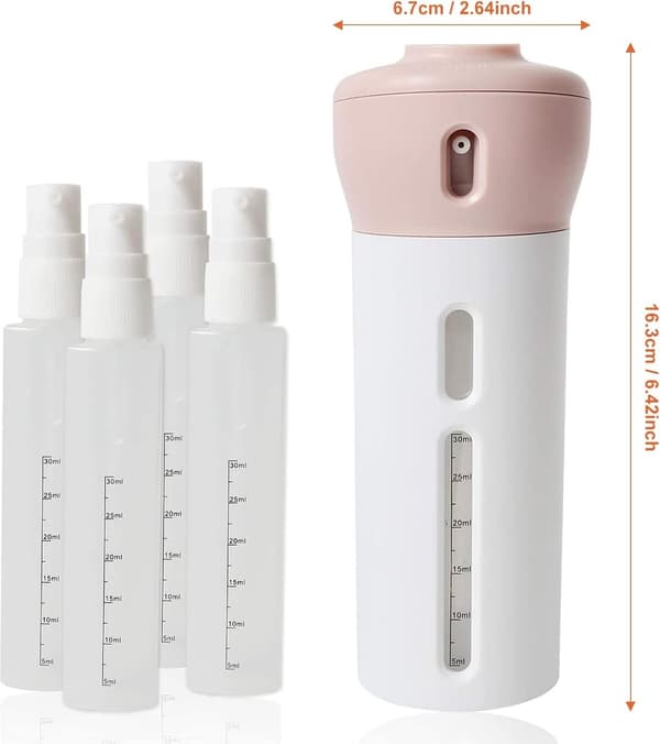 Reseflaska - Reseflaskor - Resedispenser - Reseflaska - 4-i-1 Tvåldispenser - Schampo- och Tvåldispenser
