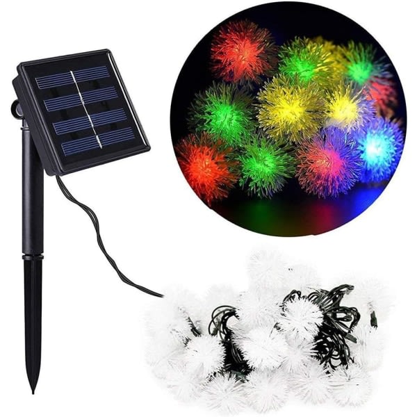 TG Udendørs Solcellelamper 50 LED Maskros Bold Garland Fairy Light So