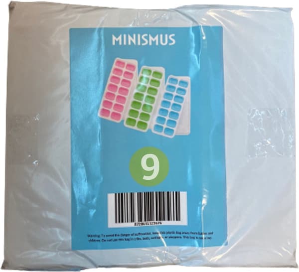 Silikon-isbitsformar med lock, 3-pack BPA-fria isformar för enkel urstjälpning, stapelbara isbitsformar för barnmat och dryck