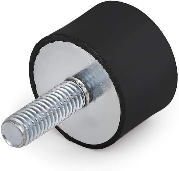 4 st. M8 gummivibrationsdämpare stötdämpare Silent Block-buffert för luftkompressor, dieselmotor, bensinmotor och vattenpump
