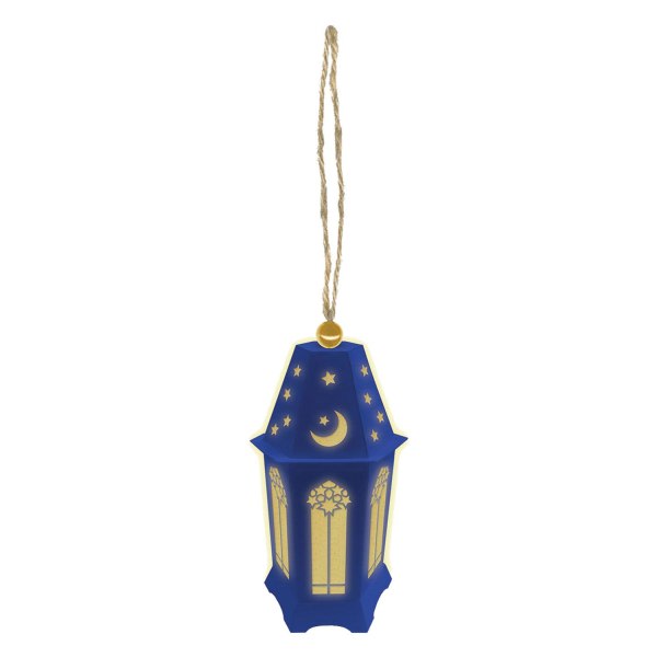 Amscan Mini Lantern One Size Bl?/Guld Blue/Gold One Size