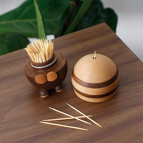 Creative Wooden Toothpick Holder, Bee Design, Household Gift