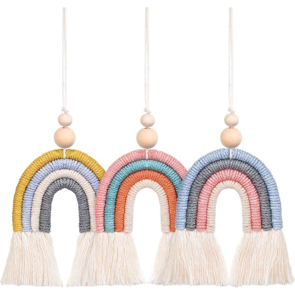 3 kpl Rainbow Car -riipus, Rainbow Car -diffuusori, auton sisustus, riippuva ilmanraikastin, koriste