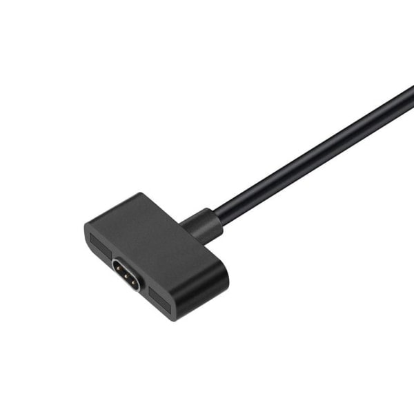 TG Fitbit Ionic -yhteensopiva USB-latauskaapeli (1 m) - Musta Musta